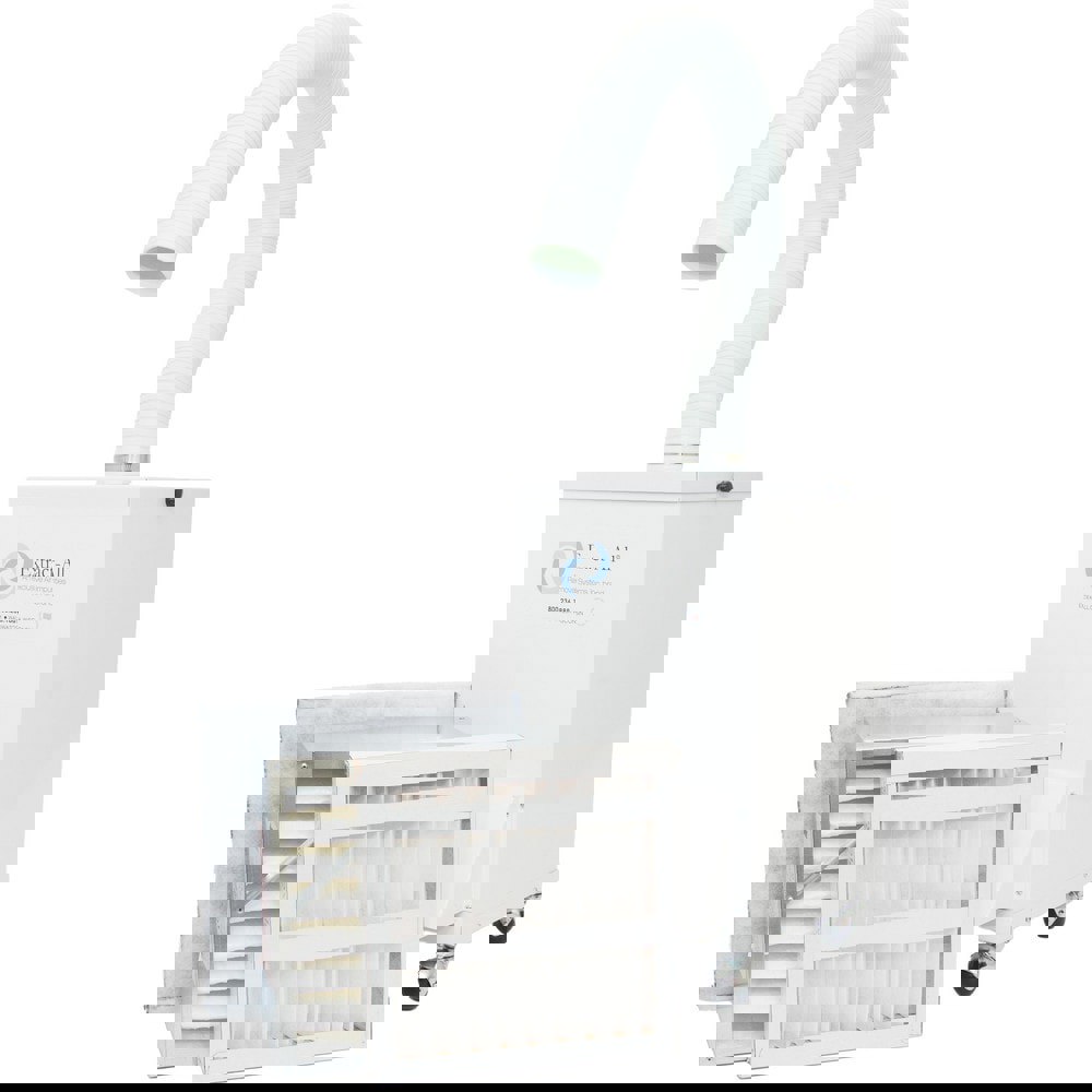 Fume Exhausters; Extractor Type: Portable Fume ; Phase: Single ; Input Voltage: 120 ; Air Flow: 350 CFM ; Merv Rating: 15 ; Number of Work Stations: 1